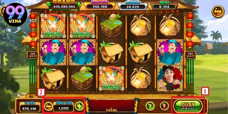 Nổ hũ Ăn Khế Trả Vàng Đồ họa độc đáo trong game slot